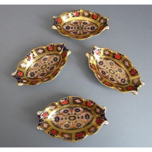 2 - A selection fine Royal Crown Derby porcelain; each hand-gilded and decorated in the Imari palette an... 