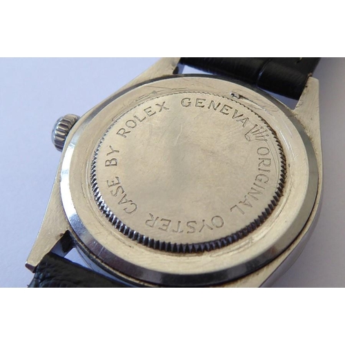 294 - A Tudor Oysterdate steel-cased wristwatch; the signed silvered dial with baton makers and date apert... 