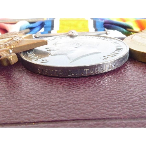 312 - The Royal Red Cross and Mons Star medal group awarded to Beatrice Jane Tanner (1879-1966) of the Que... 