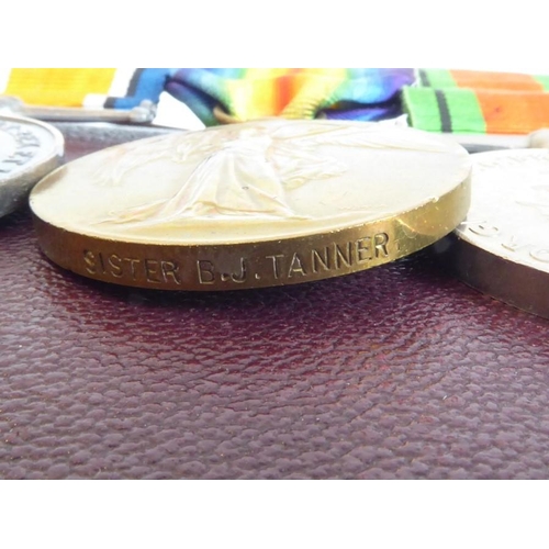 312 - The Royal Red Cross and Mons Star medal group awarded to Beatrice Jane Tanner (1879-1966) of the Que... 