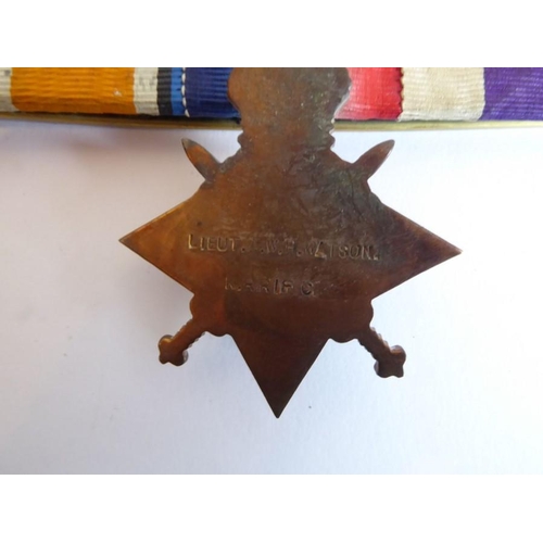 313 - A Great War D.S.O. and M.C. group of five to Aubrey Wentworth Harrison Watson (1892-1928) of the Kin... 