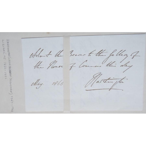 317 - A late 19th century album of approximately 90 autograph letters and autograph clippings. Mostly 1860... 