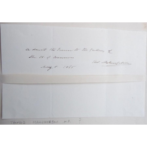 317 - A late 19th century album of approximately 90 autograph letters and autograph clippings. Mostly 1860... 