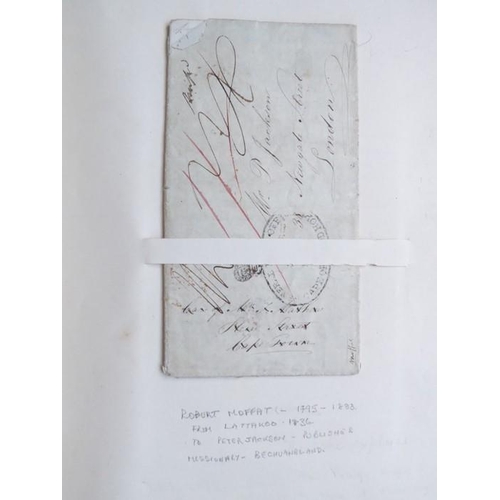 317 - A late 19th century album of approximately 90 autograph letters and autograph clippings. Mostly 1860... 