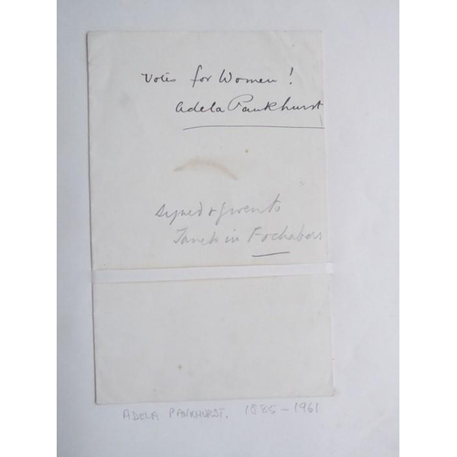 318 - A late 19th century album of autograph letters and clippings. Approximately 70, mostly artists and a... 