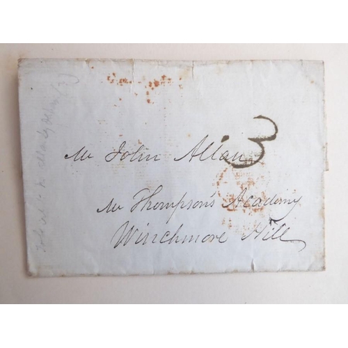 318 - A late 19th century album of autograph letters and clippings. Approximately 70, mostly artists and a... 