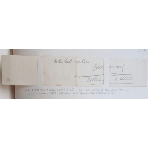 318 - A late 19th century album of autograph letters and clippings. Approximately 70, mostly artists and a... 