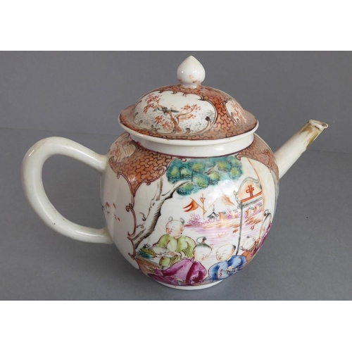 32 - An assortment of ceramics to include a large mid-19th century jug hand-decorated with insects and fl... 