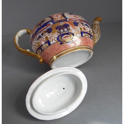 32 - An assortment of ceramics to include a large mid-19th century jug hand-decorated with insects and fl... 