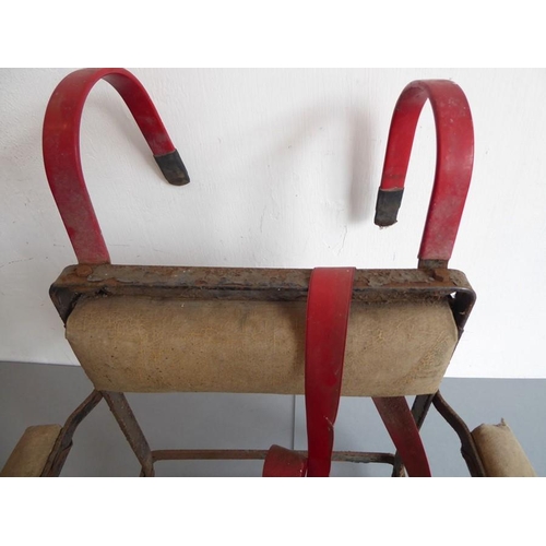 349 - An original early/mid 20th century child's novelty hanging seat with adjustable steering wheel (35.5... 