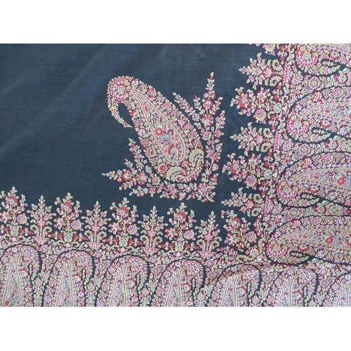 406 - A Paisley shawl; circa 1900, Paisley, Scotland (173cm (5'8