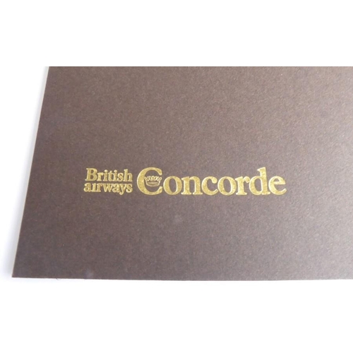 440 - Four early (1976-1983) British Airways Concorde inflight letter writing sets (12 sheets and 4 envelo... 