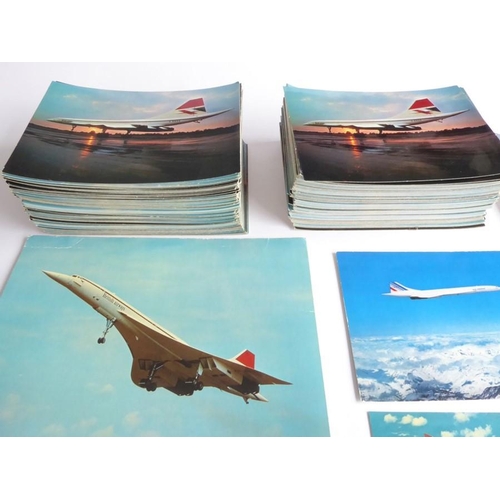 445 - 388 official Concorde postcards (357 and 31) and five others to include a rare Mach 2 example