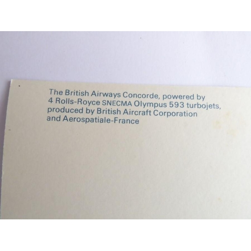 445 - 388 official Concorde postcards (357 and 31) and five others to include a rare Mach 2 example