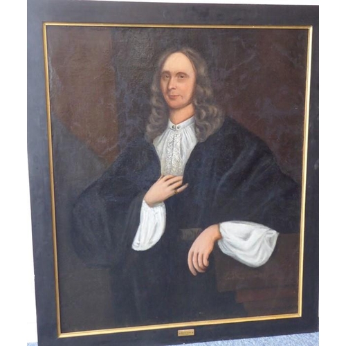 454 - 19th century English School - after a 17th century original portrait of Edward Webb; ½ length seated... 