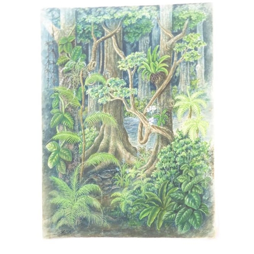 538 - MOHAMED ANWAR - The original artwork for ‘A Garden of Eden – Plant Life in South-East Asia’ by Wendy... 