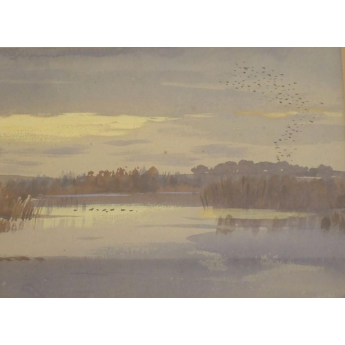 554 - Archibald Thorburn FZS (1860 – 1935), A View of ‘Loch Spynie near Elgin’, Init. alsp signed, insc. &... 