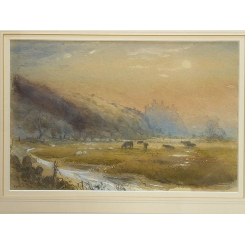 584 - Keith Andrew RCA (Welsh born 1947), Harlech (?), Signed watercolour, 7 x 10 ¾ ins (18 x 27.5 cms)
 (... 