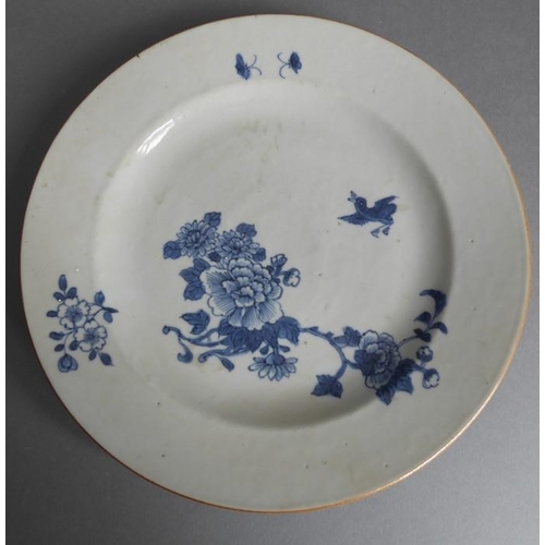 6 - Eight pieces of Chinese blue-and-white ceramics to include 18th century export ware: a large 19th ce... 