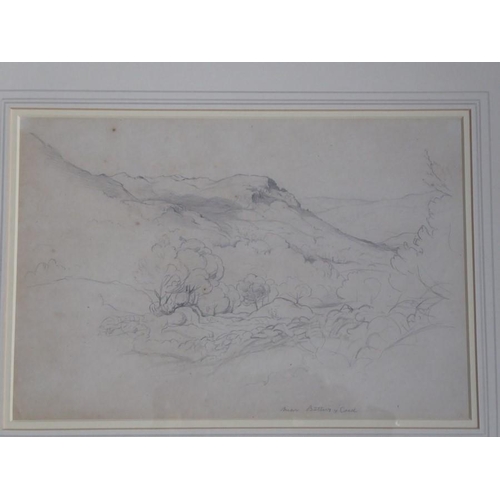 605 - Attributed to James Linnell (1805-1905) - ‘Near Bettys-y-Coed’. Pencil, 7 ¾ x 11 ½ ins (19.5 x 29 cm... 