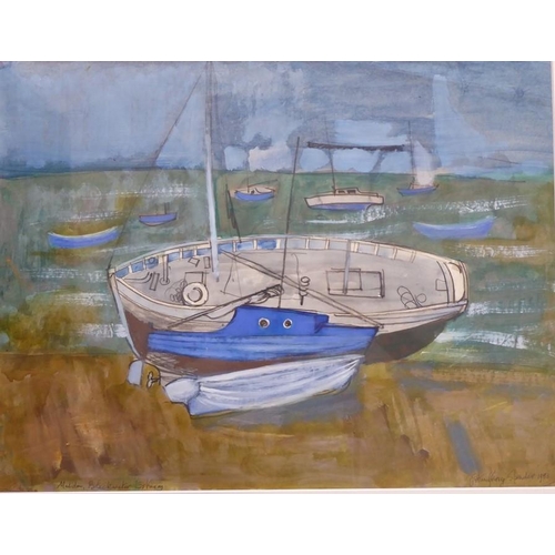 636 - Humphrey Spender (British 1910 – 2005), ‘Maldon, Blackwater Estuary’, Signed insc. & dated 1983, Mix... 