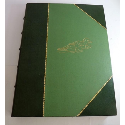 667 - PHILIP RICKMAN (1891-1982) - 'Bird Paintings and Sketches'. A large part-leather-bound folio contain... 