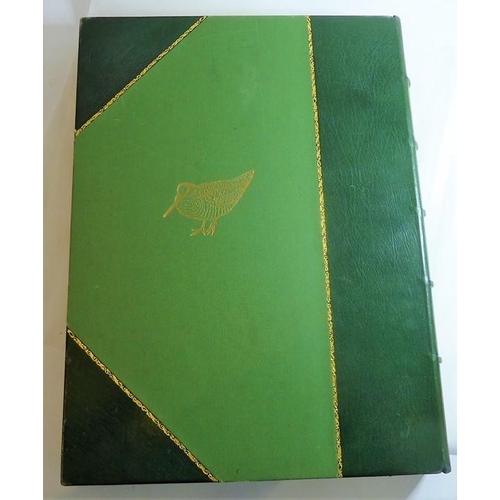 667 - PHILIP RICKMAN (1891-1982) - 'Bird Paintings and Sketches'. A large part-leather-bound folio contain... 