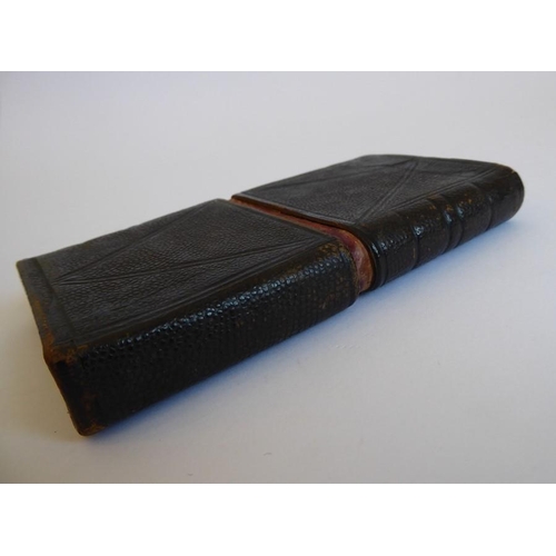 675 - An interesting miniature leather bound 'volume' (cased); 'A Form of Prayers used by K.William III.' ... 