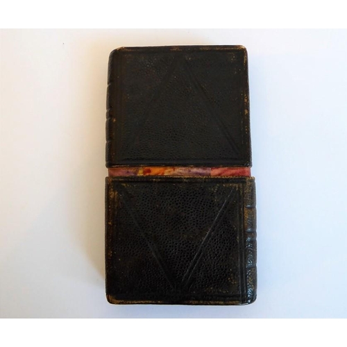 675 - An interesting miniature leather bound 'volume' (cased); 'A Form of Prayers used by K.William III.' ... 