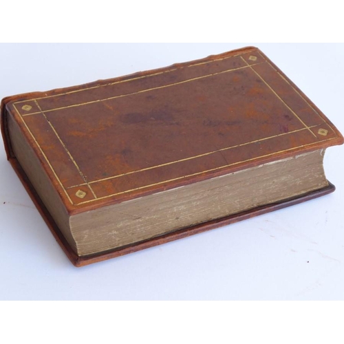 689A - A mid 19th century leather bound and gilt highlighted volume 'Milton's Complete Poetical Works'