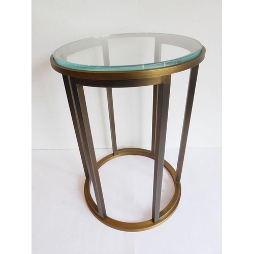 690 - Baker Furniture, a 20th century Italian gilt-bronze circular occasional table designed by Thomas Phe... 