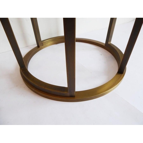 690 - Baker Furniture, a 20th century Italian gilt-bronze circular occasional table designed by Thomas Phe... 