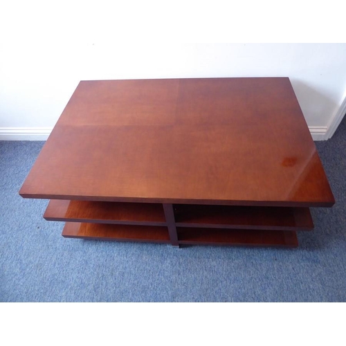 697 - A Baker Archetype open coffee table; designed by Michael Vanderbyl, inspired by the designs of Jean-... 