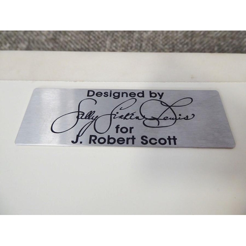 702 - A J. Robert Scott, Inc. 'Prince Charles' coffee table; designed by Sally Sirkin Lewis, US Patent #D4... 