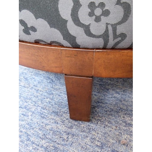 703 - A Baker Archetype ottoman: designed by Michael Vanderbyl in the Moderne style, maple wood with an up... 