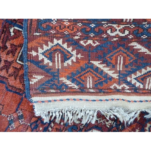 731 - A Tekke Turkmen rug; 19th century, Turkmenistan (164cm (5'3