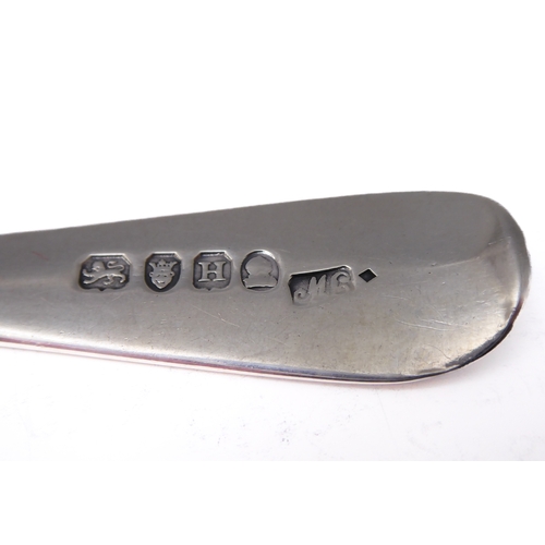 108 - A pair of hallmarked silver ladles; Old English pattern, maker's mark MB, each assayed London 1803 (... 