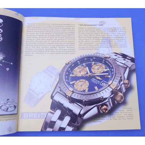 166 - Eight Breitling Chronolog bound catalogues (2001 to 2009 (missing 2003)) and a 'Breitling For Bentle... 