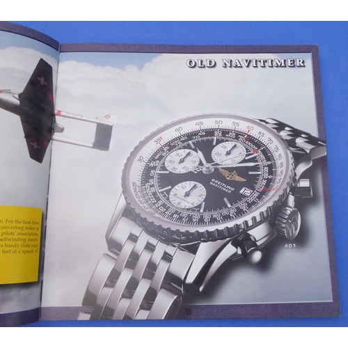 166 - Eight Breitling Chronolog bound catalogues (2001 to 2009 (missing 2003)) and a 'Breitling For Bentle... 