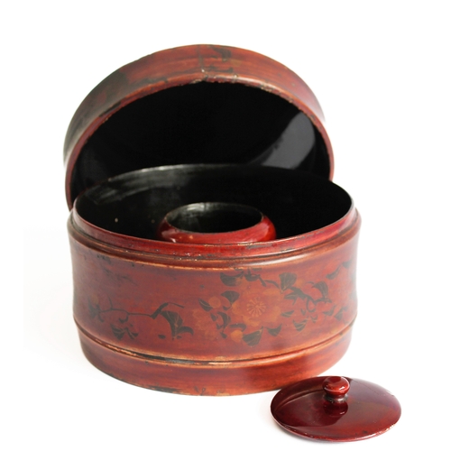 182 - A George III period mahogany box with ebony-strung banded lid and wavy-style base (32cm wide). Toget... 