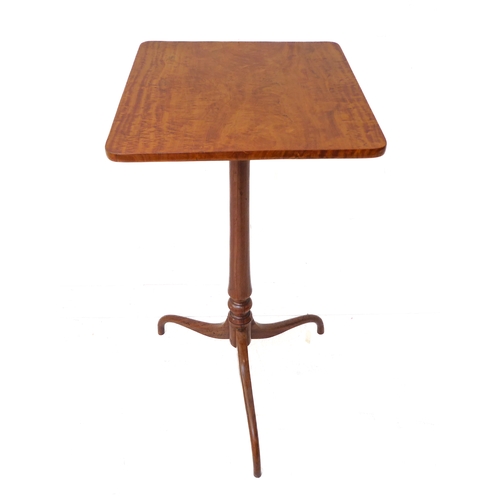 369 - A late 18th / early 19th century rectangular satinwood wine or occasional table of high proportions ... 