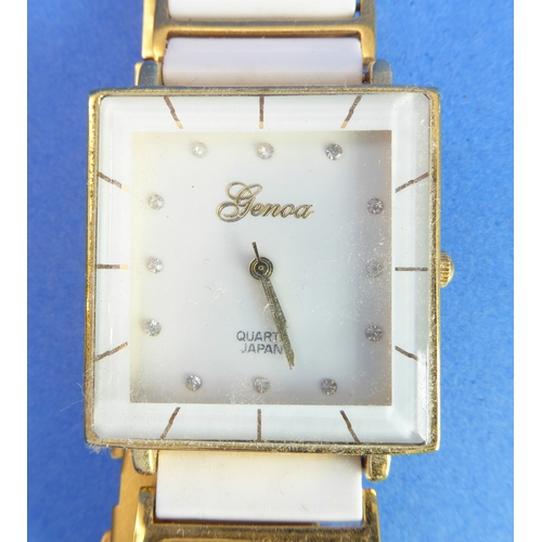 165 - Two gentleman's wristwatches: a Tissot Stylist and a Timex; and a lady's Genoa wristwatch (3)