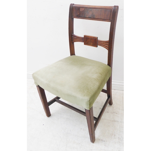 278 - Four varying chairs comprising:
 an early 19th century Regency period mahogany example with tablet t... 