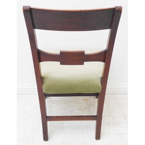 278 - Four varying chairs comprising:
 an early 19th century Regency period mahogany example with tablet t... 