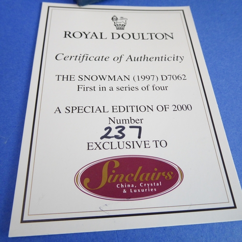 44 - Thirteen boxed Royal Doulton '101 Dalmatians' figures and one limited edition (237 of 2,000) 'Snowma... 