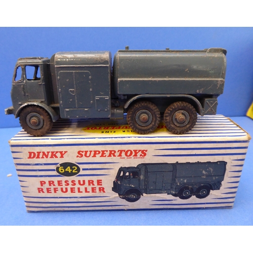 410 - Boxed Dinky Supertoys and Dinky Toys:
 Pressure Refueller - 642;
 Bedford Pallet Jekta Van - 930;
 F... 