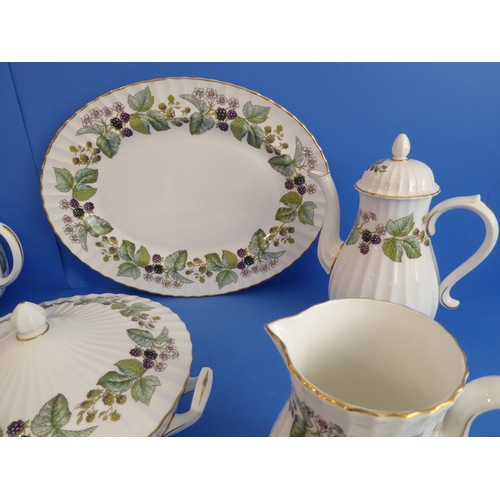 45 - A 108-piece Royal Worcester 'Lavinia' pattern dinner-service:
 Plates - 12 x 26.5 cm, 23 x 20.5m and... 