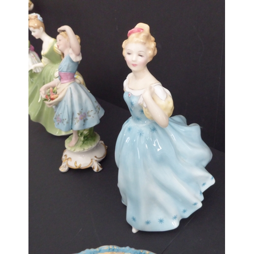 10 - Assorted ceramics to include:
 Royal Doulton figures 'Fair Lady' (1962) and 'Enchantment' (1958);
 a... 