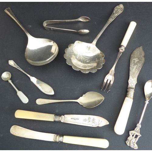 106 - A varied selection of mostly early 20th century silver-plated cutlery and flatware