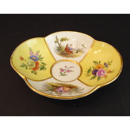 18 - An interesting selection of ceramics to include a pair of 19th century Royal Worcester comports reta... 